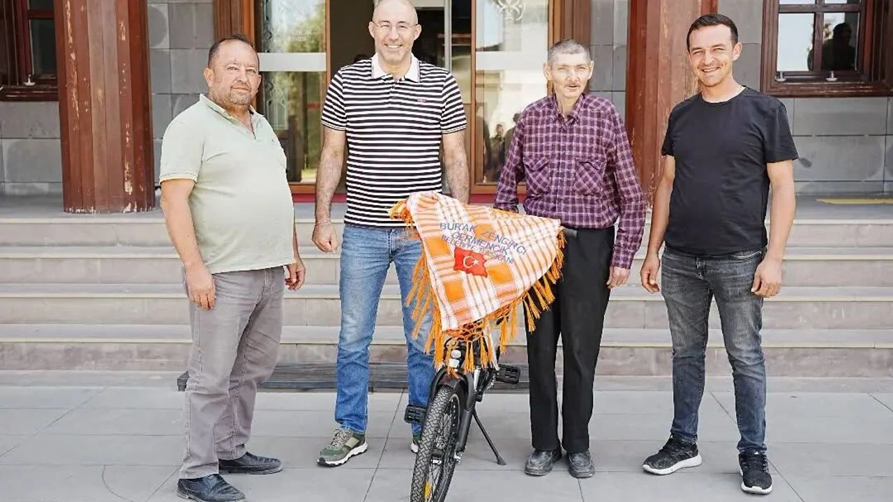 Germencik’te bisikletle gelen mutluluk