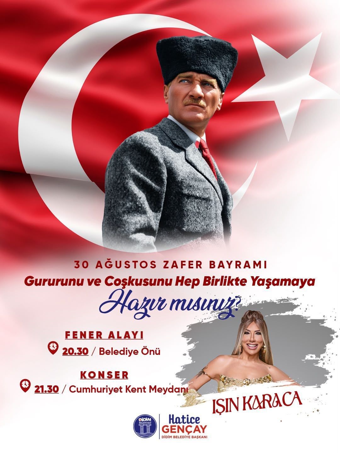 Didim 30 Ağustos'u coşkuyla kutlayacak