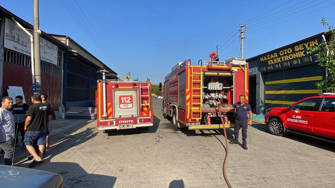 Nazilli Gune Panikle Basladi Sanayide Yangin Cikti 4