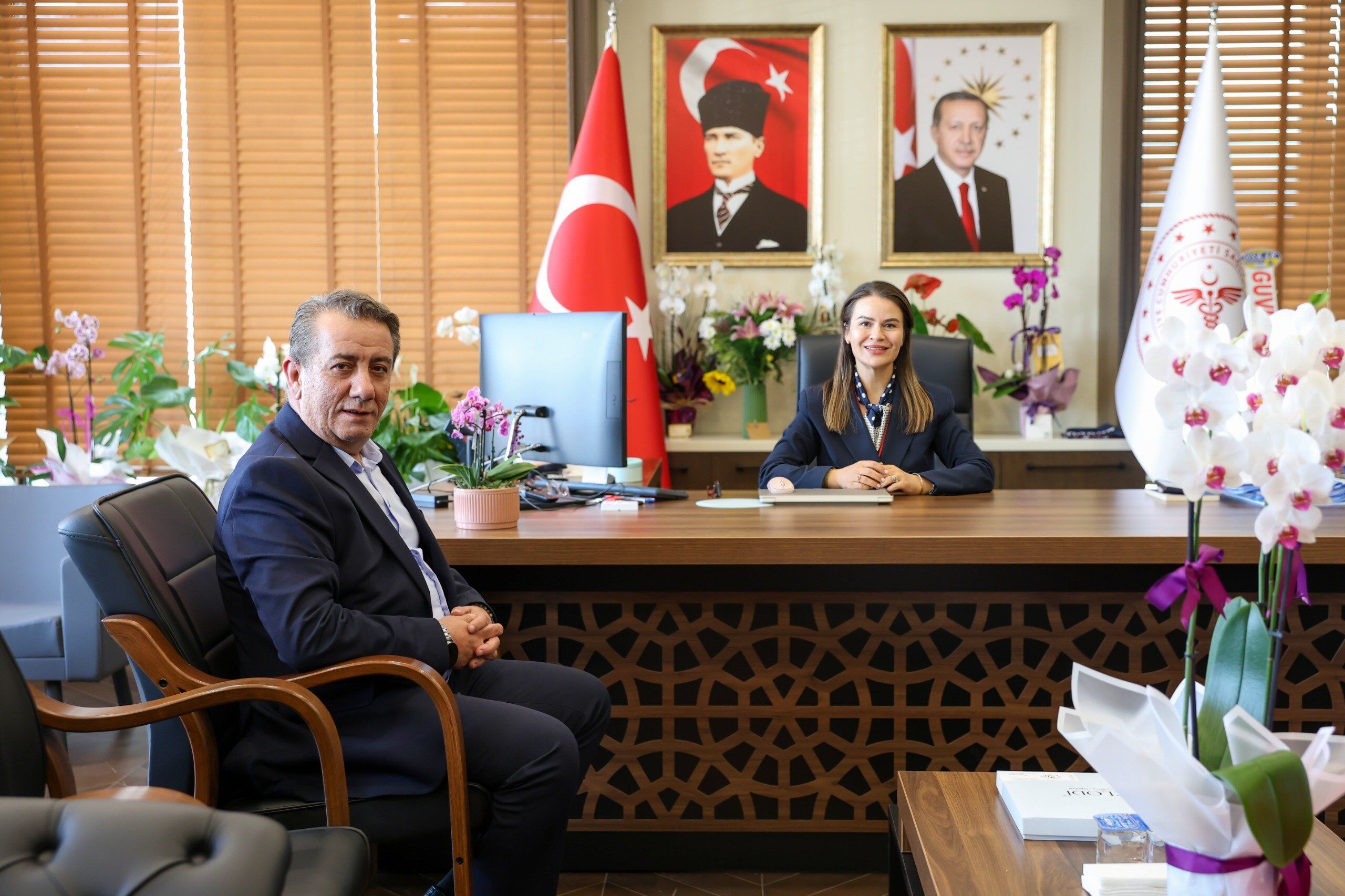 Başkan Yetişkin'den başhekime ziyaret