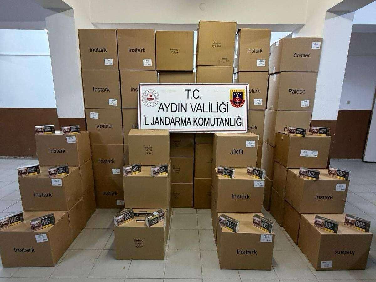 Köşk'te 630 bin adet makaron yakalandı