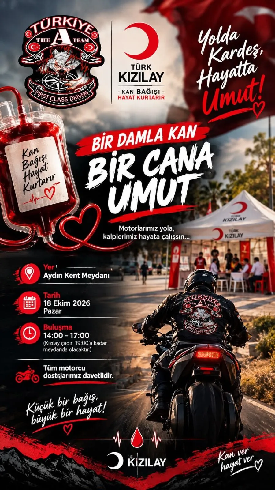 Aydin Ve Izmirli Motorculardan Kan Bagisi Icin Farkindalik Calismasi 2