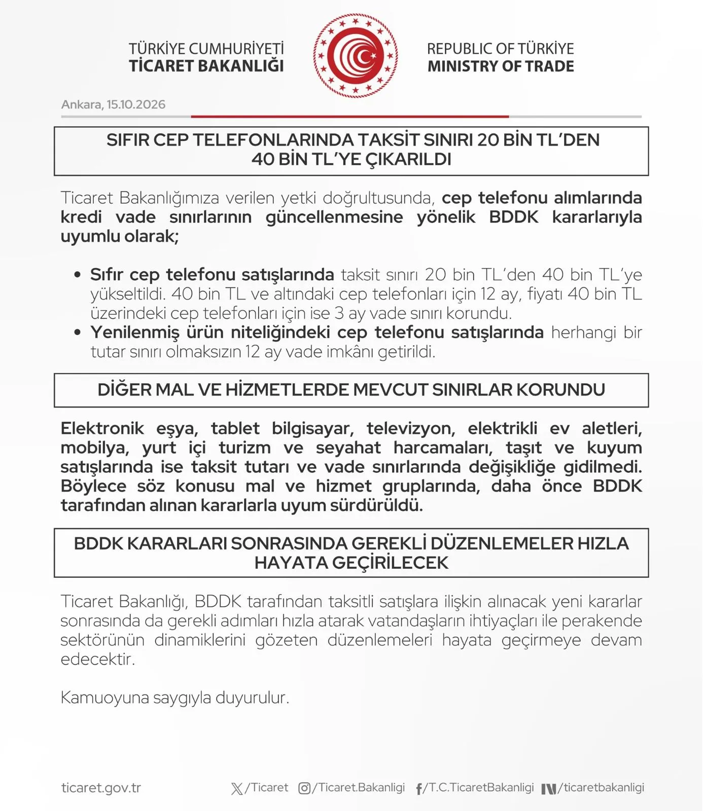 Cep Telefonu Satislarinda Yeni Donem Taksit Sinirlari Yeniden Duzenlendi 3