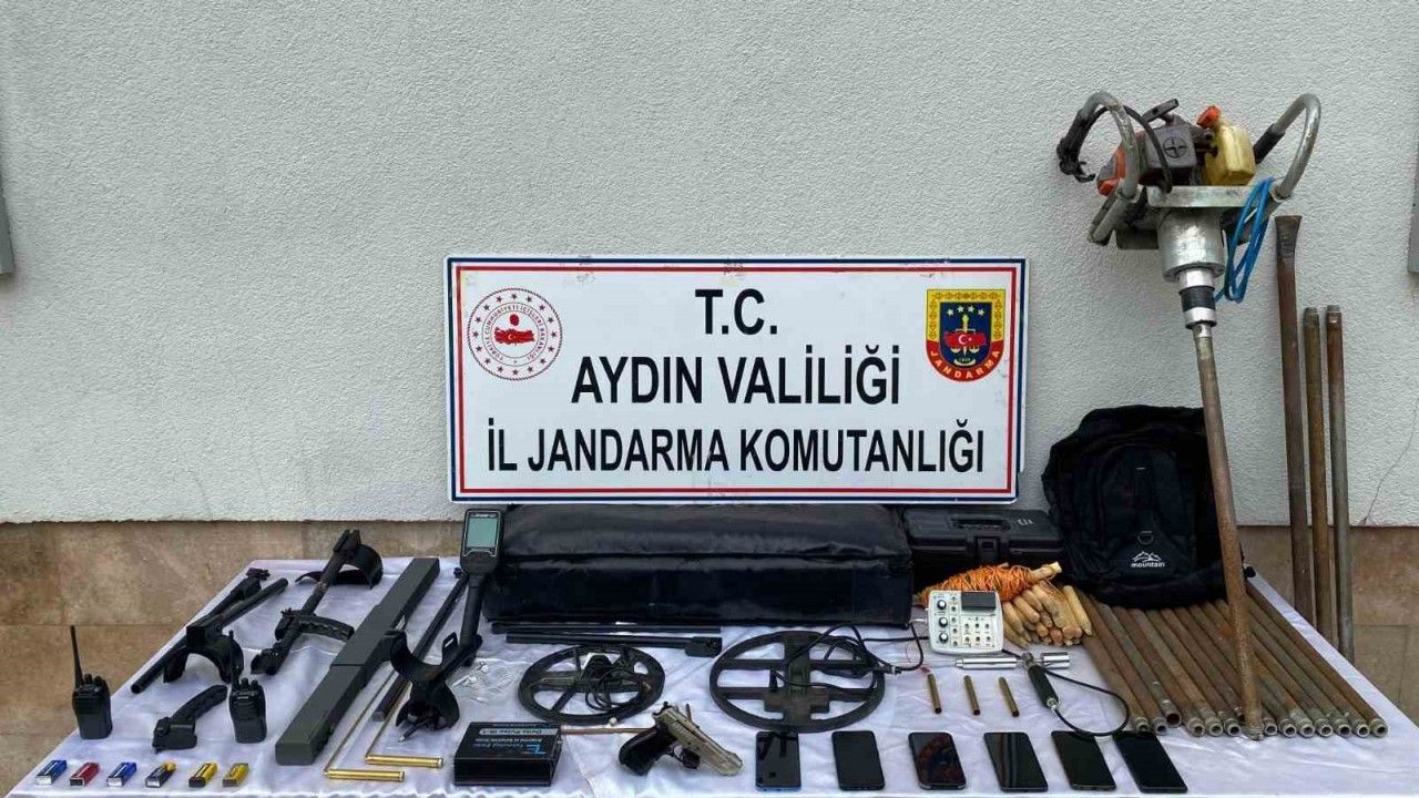 Aydın’da kaçak kazı yapanlara operasyon