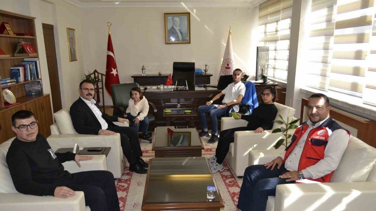 Kaymakam Ateş, özel öğrencileri ağırladı