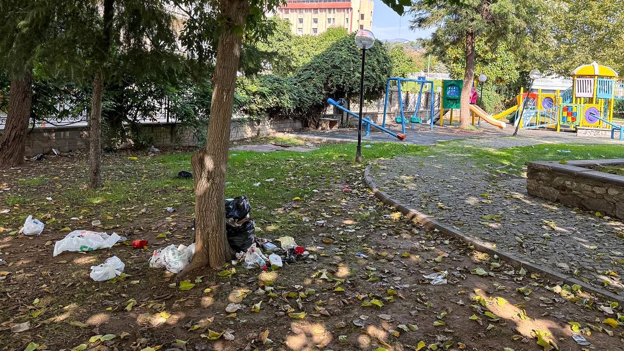 Büyükşehir'in sorumluluğundaki park kaderine terk edildi