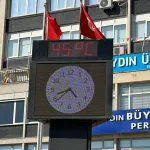 Aydın’da termometre 45 derece