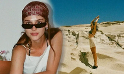 Alina Boz’dan tatil pozu