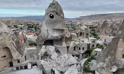 Göreme’de peribacası yıkıldı