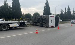 Personel servisi devrildi: 5 yaralı
