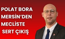 Polat Bora Mersin'den mecliste sert çıkış