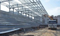 Adnan Menderes Stadı'nda çalışmalar sürüyor