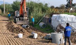 Atça'da kanalizasyon hattı yapımı başladı