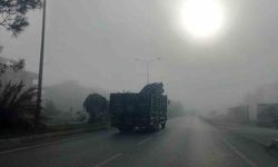Aydın’da yoğun sis sürücülere zor anlar yaşattı
