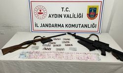Aydın’daki evden uyuşturucu ve silah çıktı