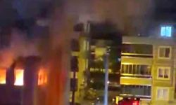 Apartman dairesinde yangın
