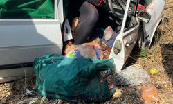 Otomobil uçtu: 1 ölü, 1 ağır yaralı