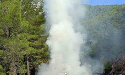 Sakar rampasında araç yangını