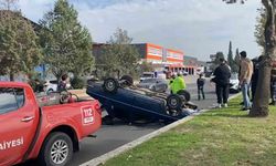 Takla atan araçtan inanılmaz kurtuluş