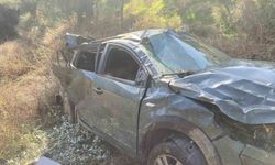 Uçuruma düşen sürücü kurtarıldı