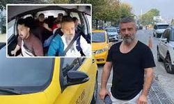 Taksi şoförünün faciayı önleyen manevrası kamerada!