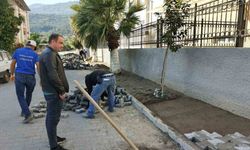 Bozdoğan Belediyesi, okullarda çevre düzenlemelerini sürdürüyor