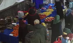 Pazar hırsızını polis yakaladı