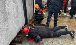 Aydın'da enkazda arama kurtarma eğitimlerine devam