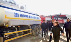 Başkan Gençay, yangın sürecini sahada takip etti