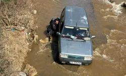 Nazilli’de Dereye Düşen Aracı kurtarma operasyonu