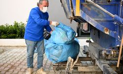 Kuşadası'nda ilk geri dönüştürülebilir atıklar toplandı