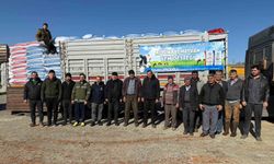 Çerçioğlu'ndan Karacasu'da üreticilere yem desteği