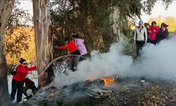 Doğaseverlerden Yangına Müdahale