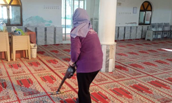 Germencik’te Ramazan Öncesi Camiler Temizleniyor