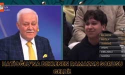 Hatipoğlu'na Beklenen Ramazan Sorusu Geldi!