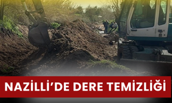 Nazilli’de Dere Temizliği