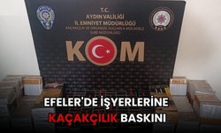Efeler'de işyerlerine kaçakçılık baskını