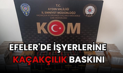 Efeler'de işyerlerine kaçakçılık baskını