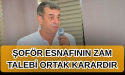 Şoför esnafının zam talebi ortak karardır