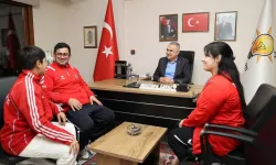 Sporcu Aileden Savaş’a Ziyaret