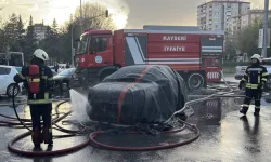 Seyir Halindeki Elektrikli Araç Alev Aldı