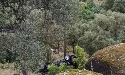 Kontrolden Çıkan Otomobil Tarlaya Devrildi