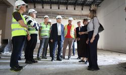 Rektör Kent Diş Hastanesi İnşaatını İnceledi