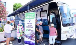 Mobil Halk Ege Et aracına Didim'de yoğun ilgi