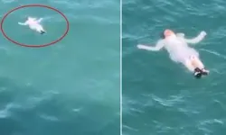 Deniz’de Sırt Üstünde Yatarak Ağladı