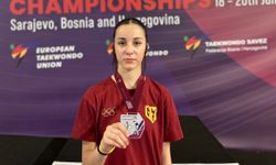Aydınlı tekvandocu Rümeysa, Avrupa ikincisi oldu