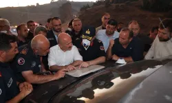 Vali Varol, yangın bölgesinde incelemelerde bulundu
