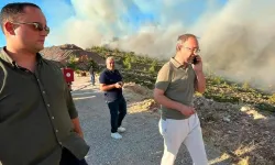 Didim AK Parti heyetinden yangın incelemesi