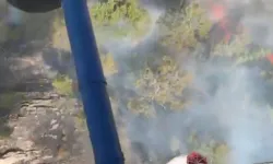 Bozdoğan'da orman yangını: Havadan ve karadan müdahale