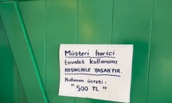 Buda oldu: Tuvalet 500 TL